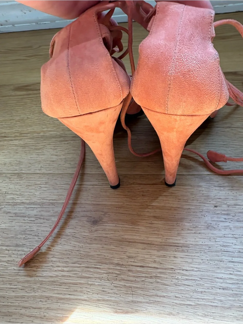 Hermes Impulsion Strappy Gladiator Pink Suede Sandals